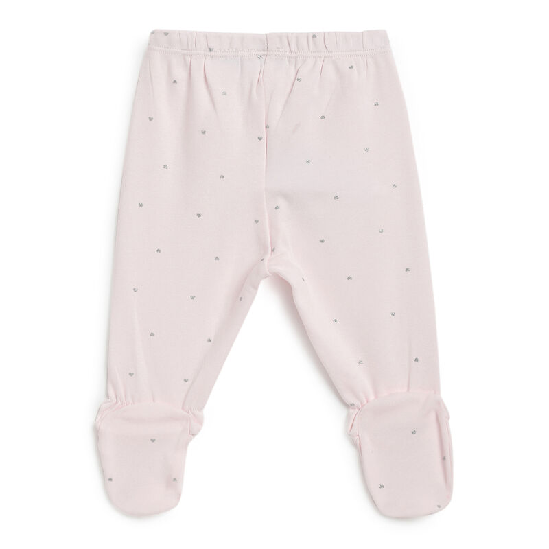 Girls Light Pink Applique Sweater with Leggings image number 3